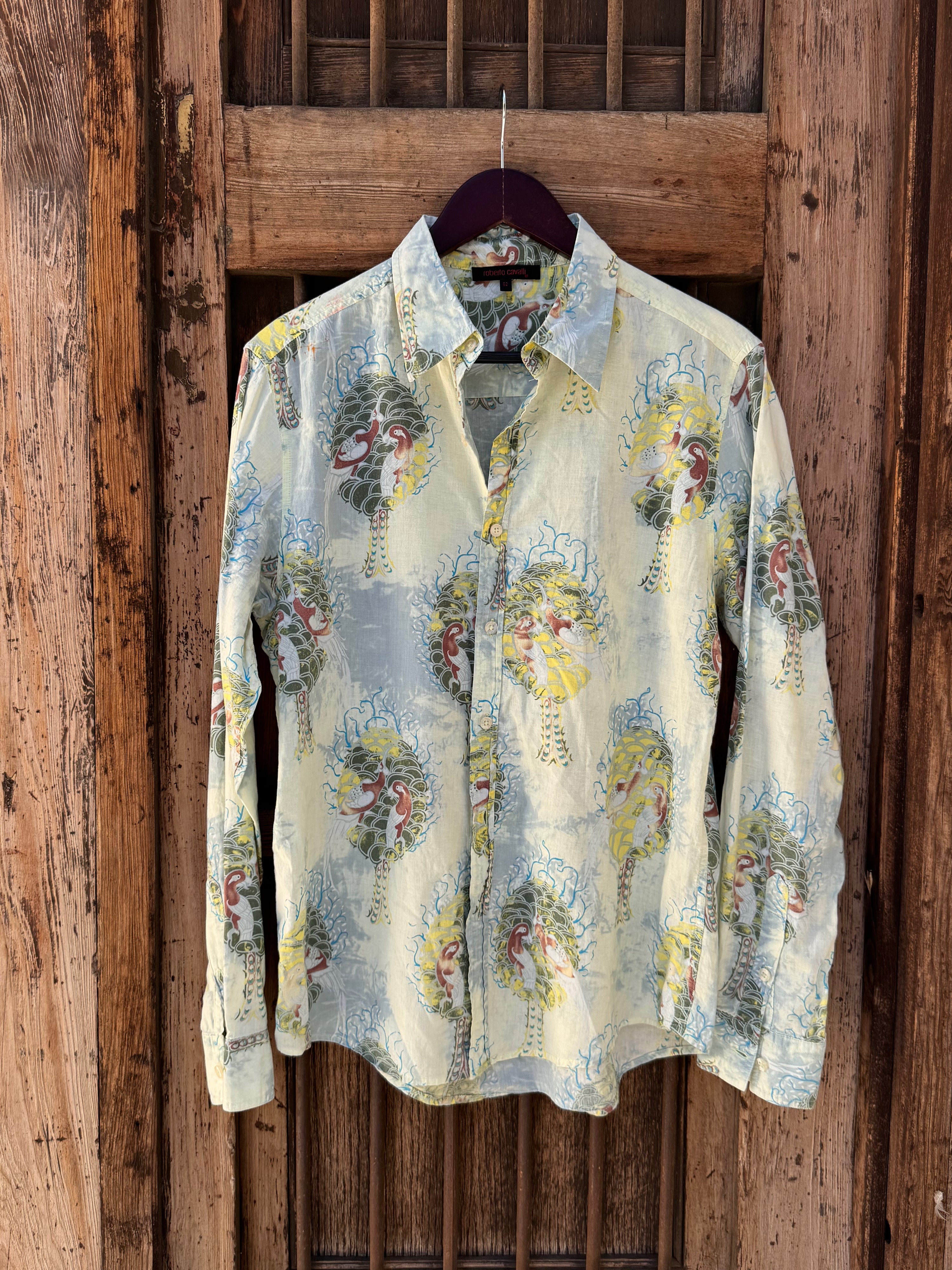 Camisa Faisanes Roberto Cavalli