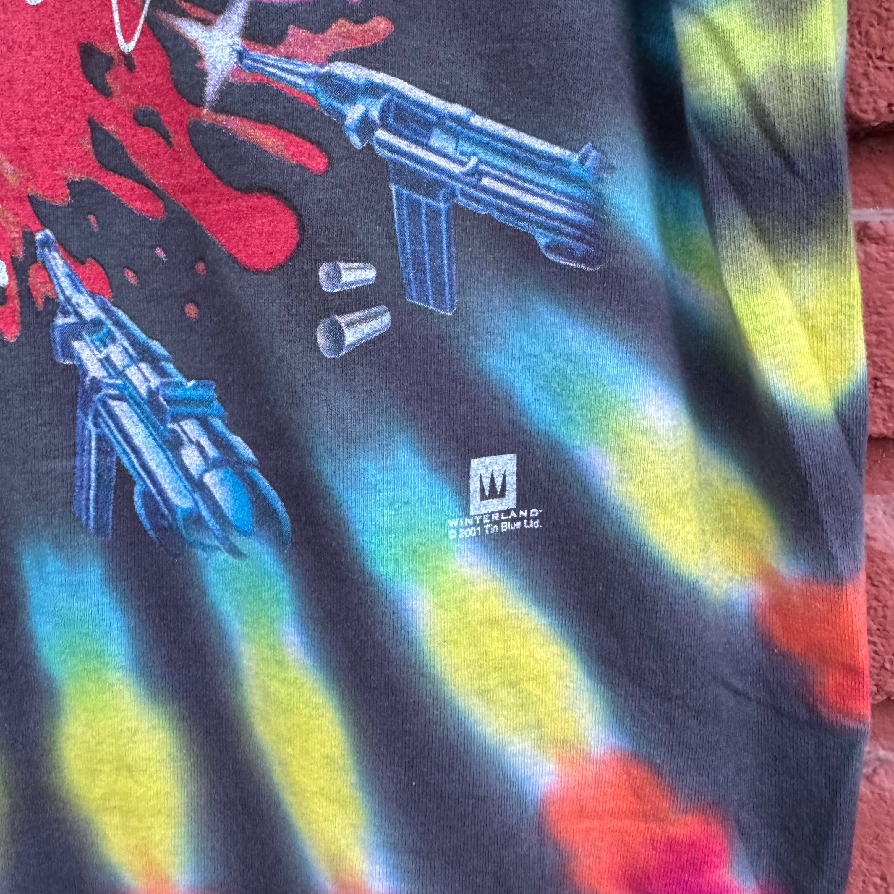 2001 Playera Tie Dye de Pink Floyd