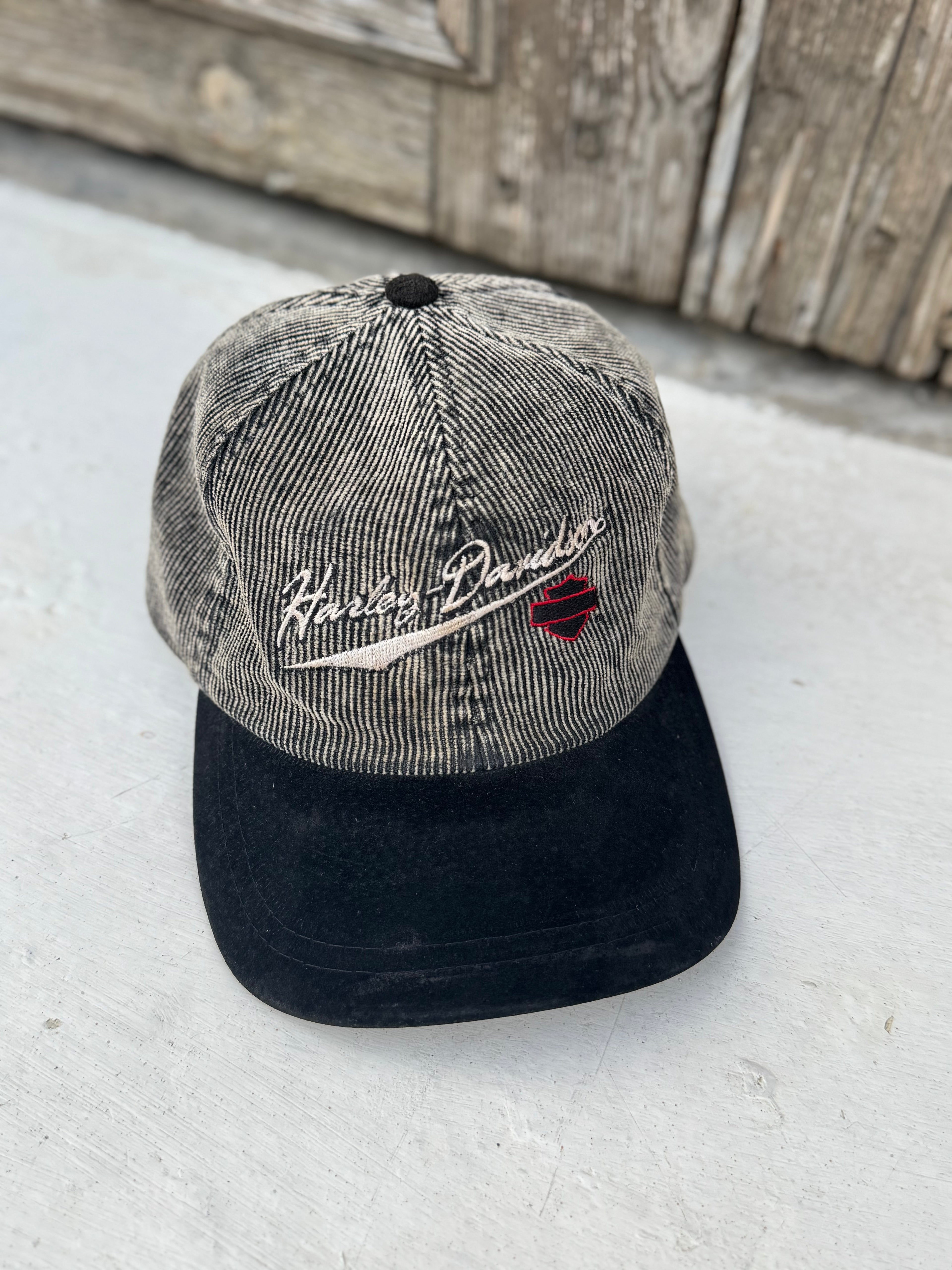 90´s Gorra de Pana Harley Davidson