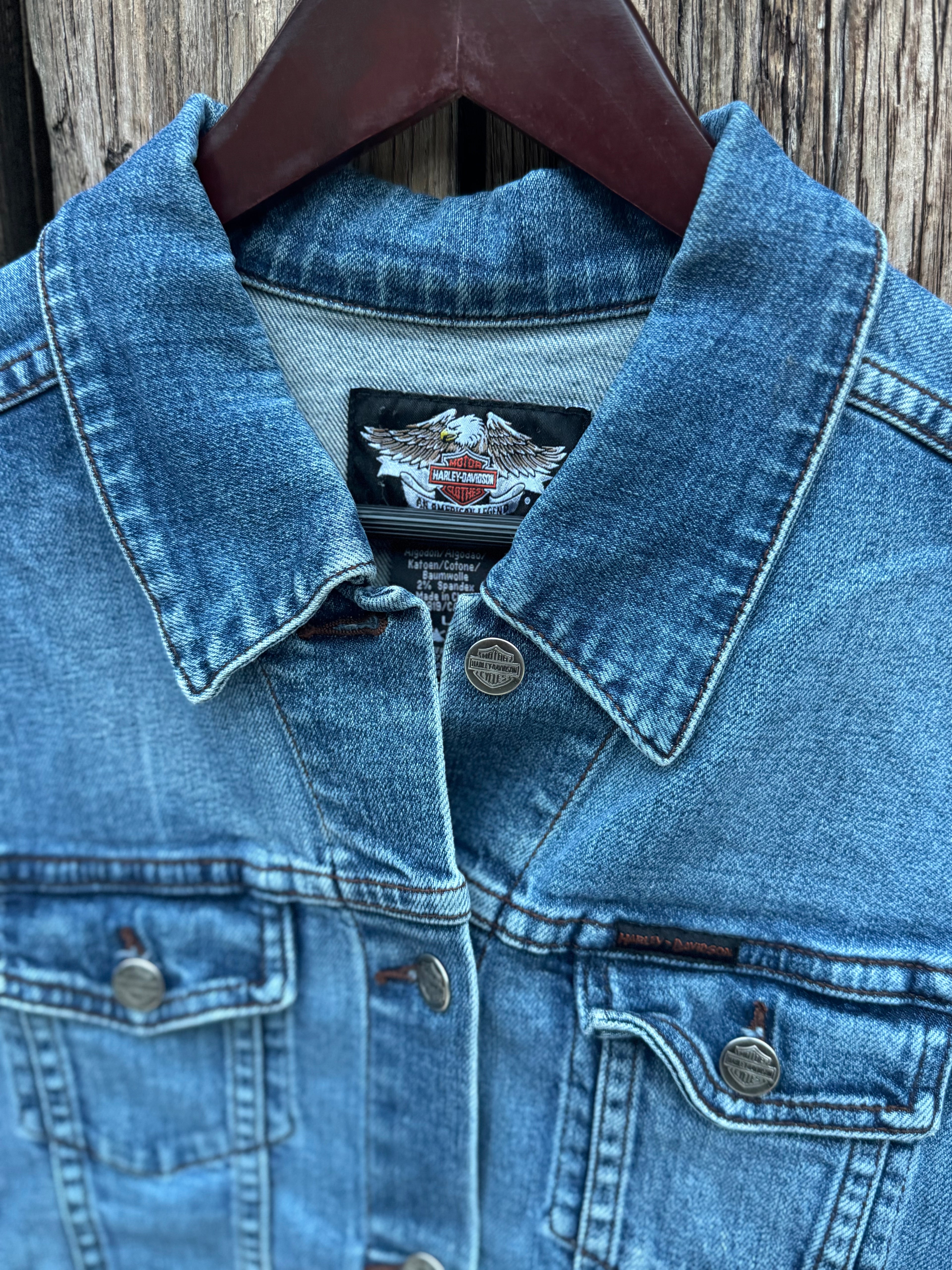2000´s Chamarra de Mezclilla Harley Davidson