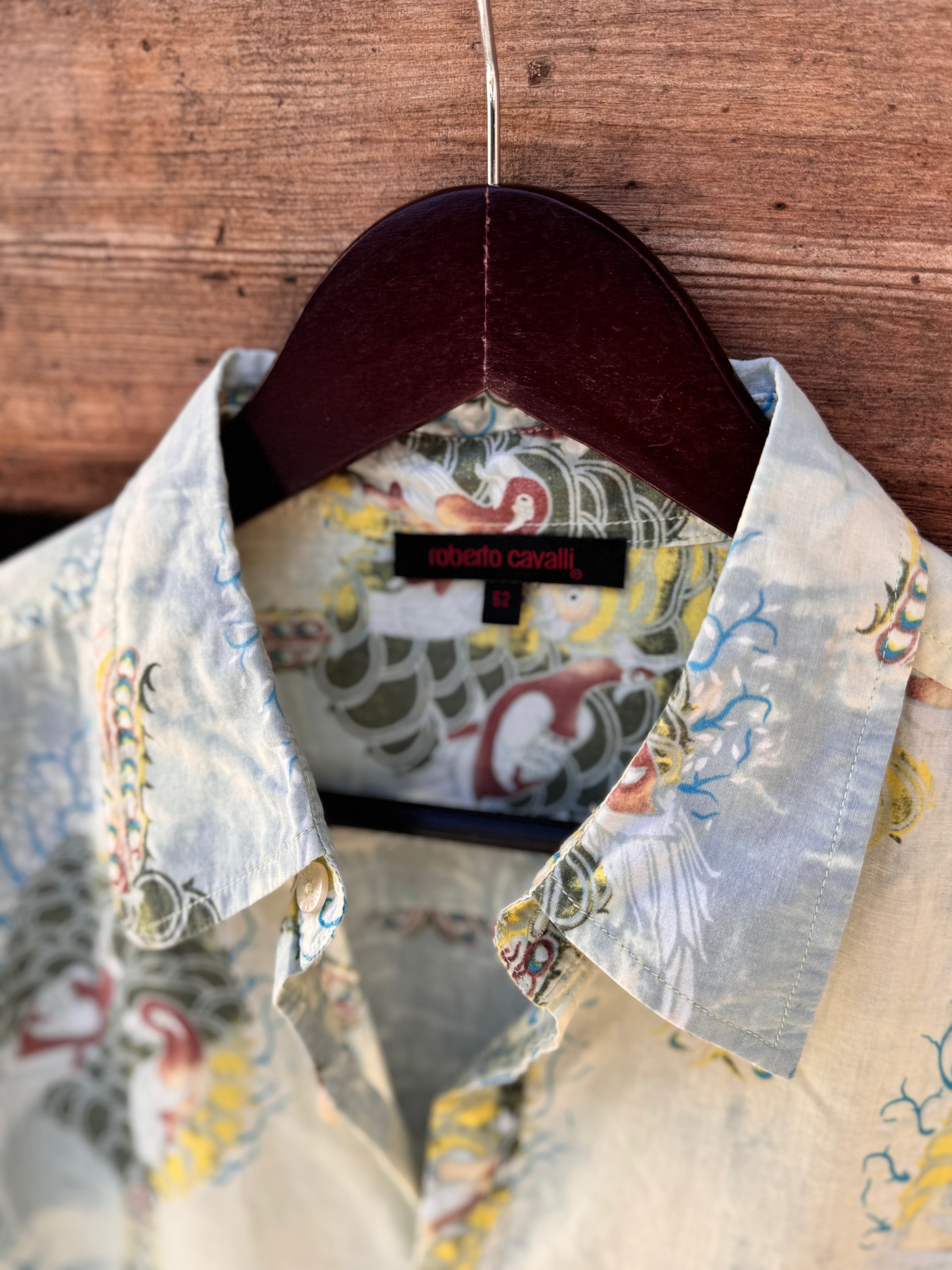 Camisa Faisanes Roberto Cavalli