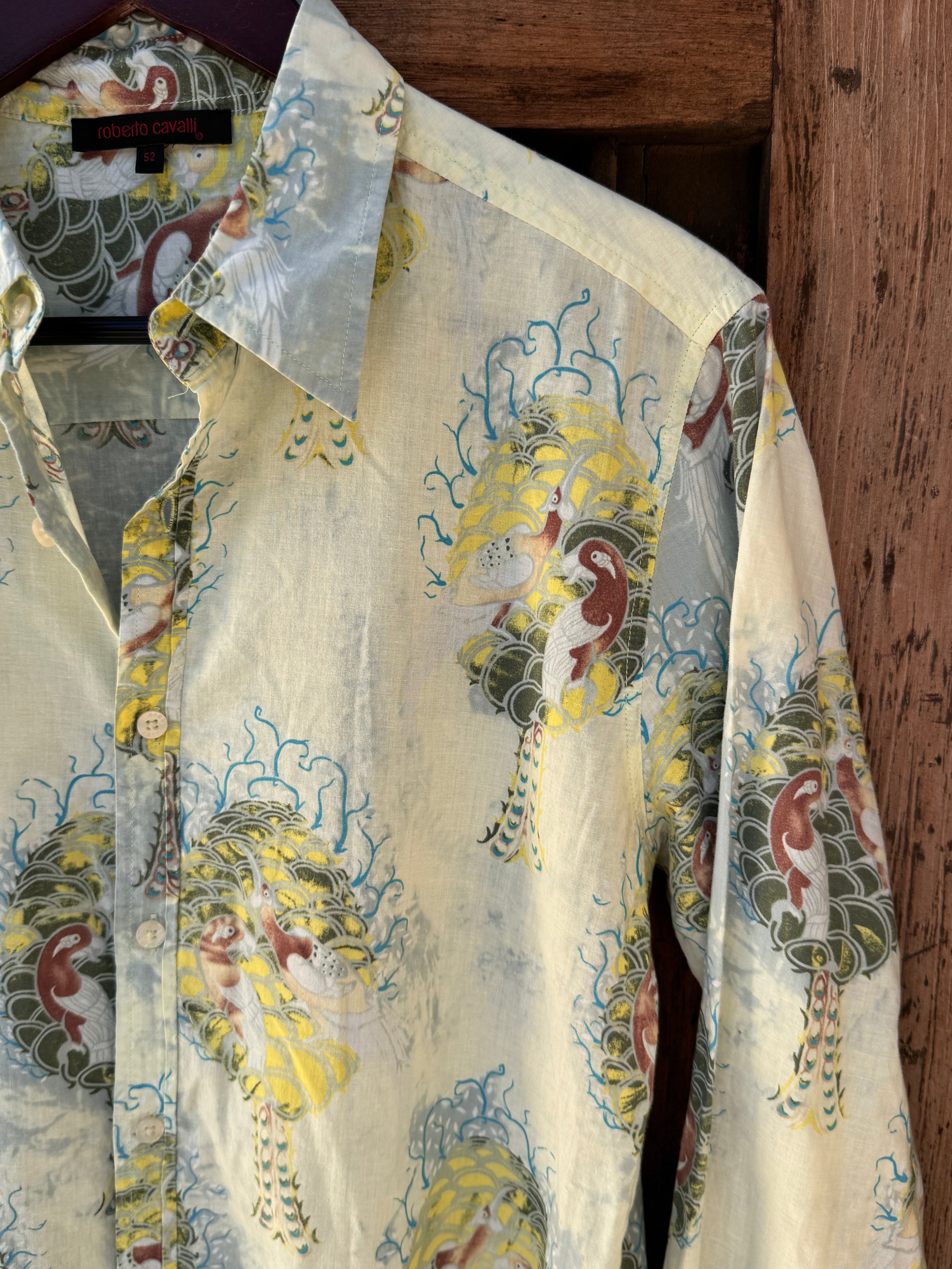 Camisa Faisanes Roberto Cavalli