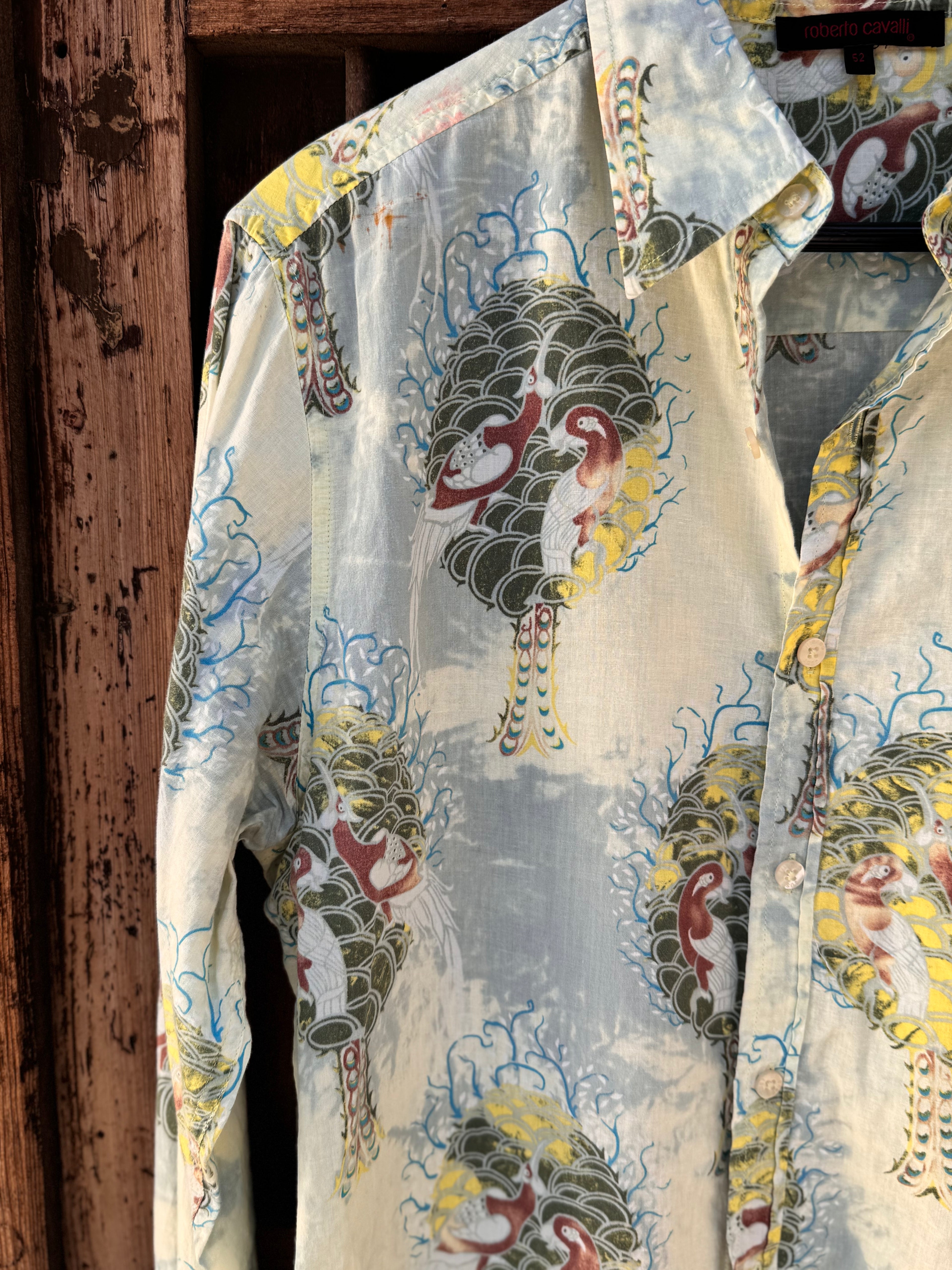 Camisa Faisanes Roberto Cavalli