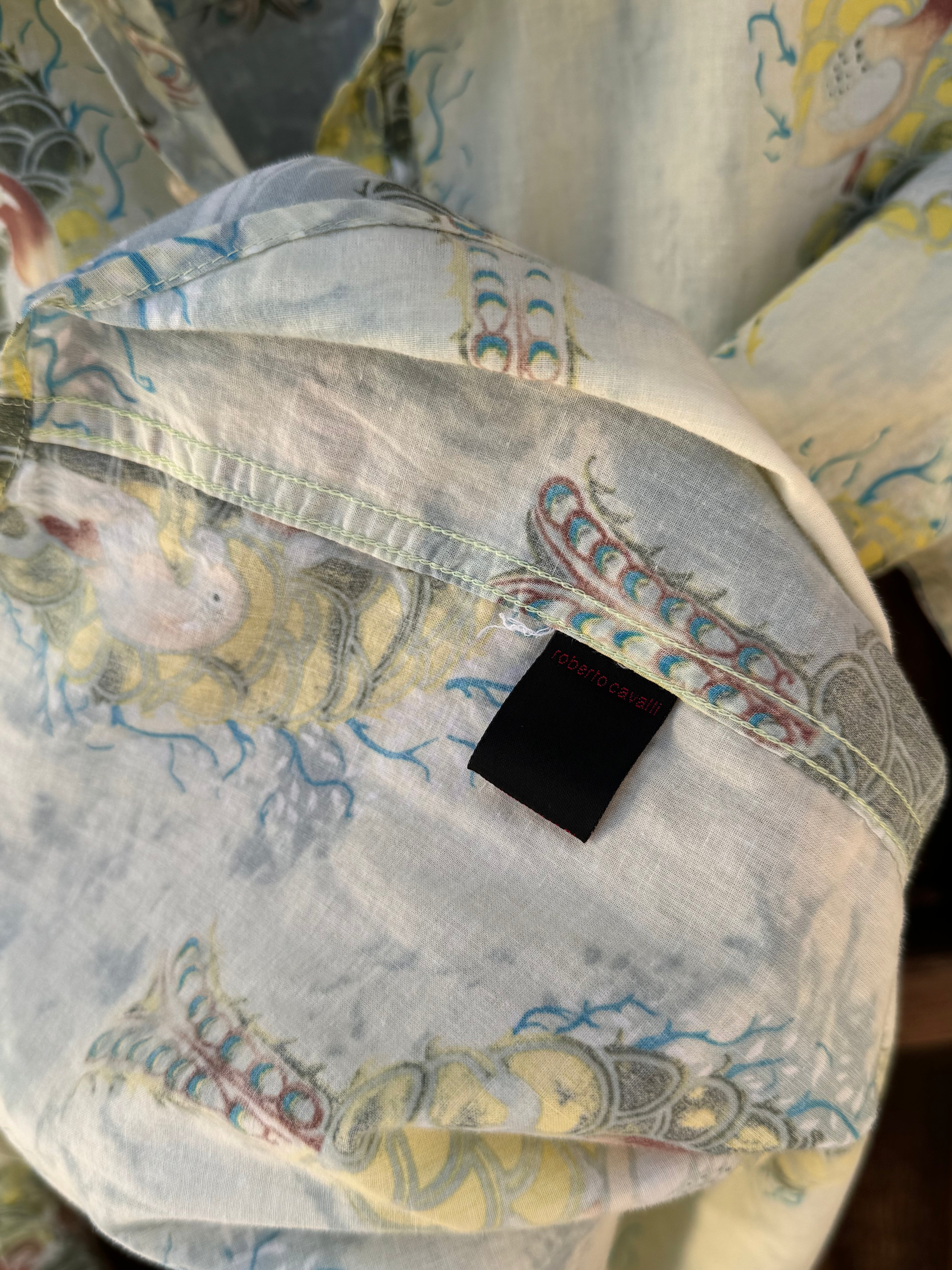 Camisa Faisanes Roberto Cavalli