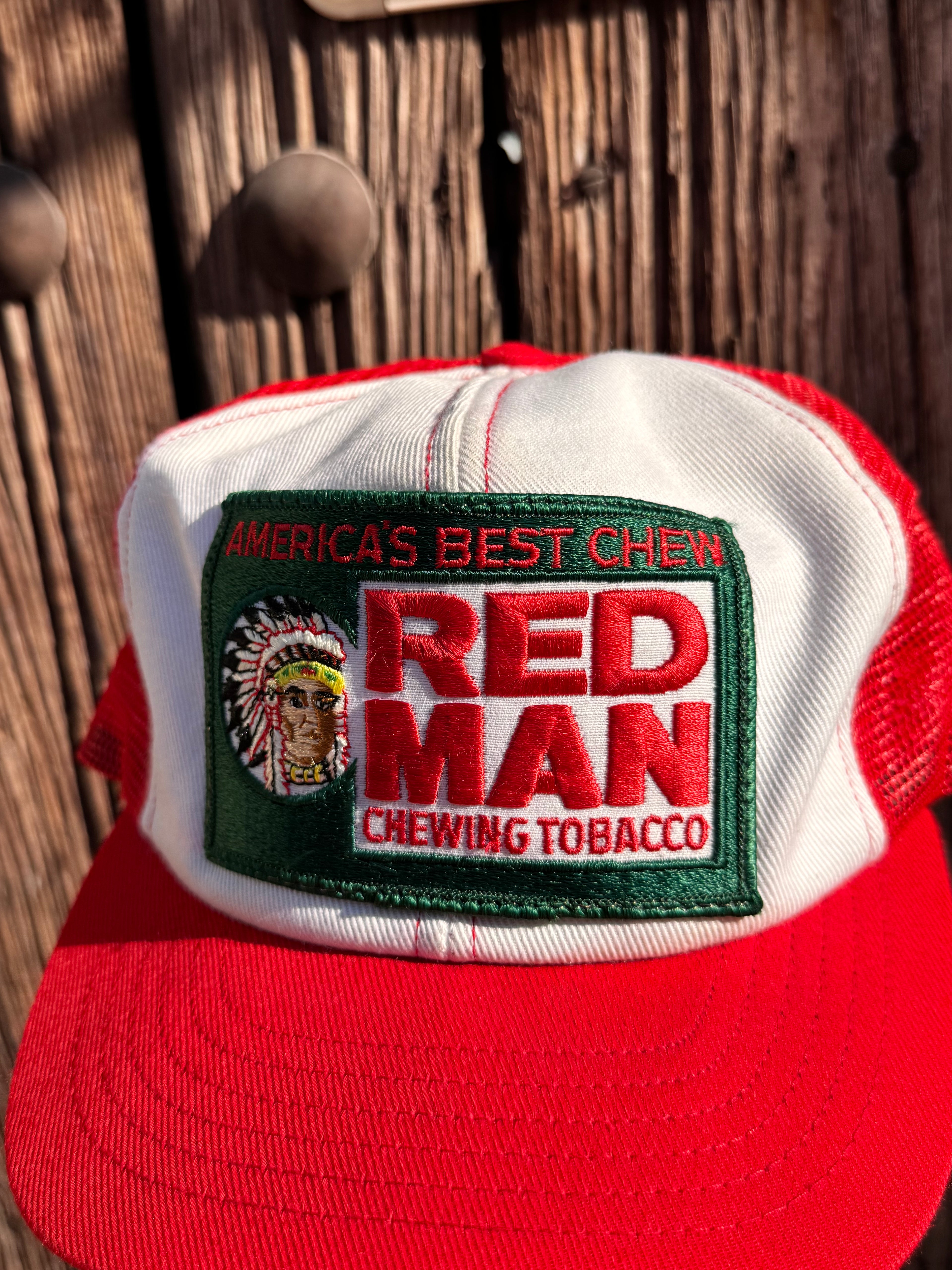 90s Gorra de Tabaco Red Man