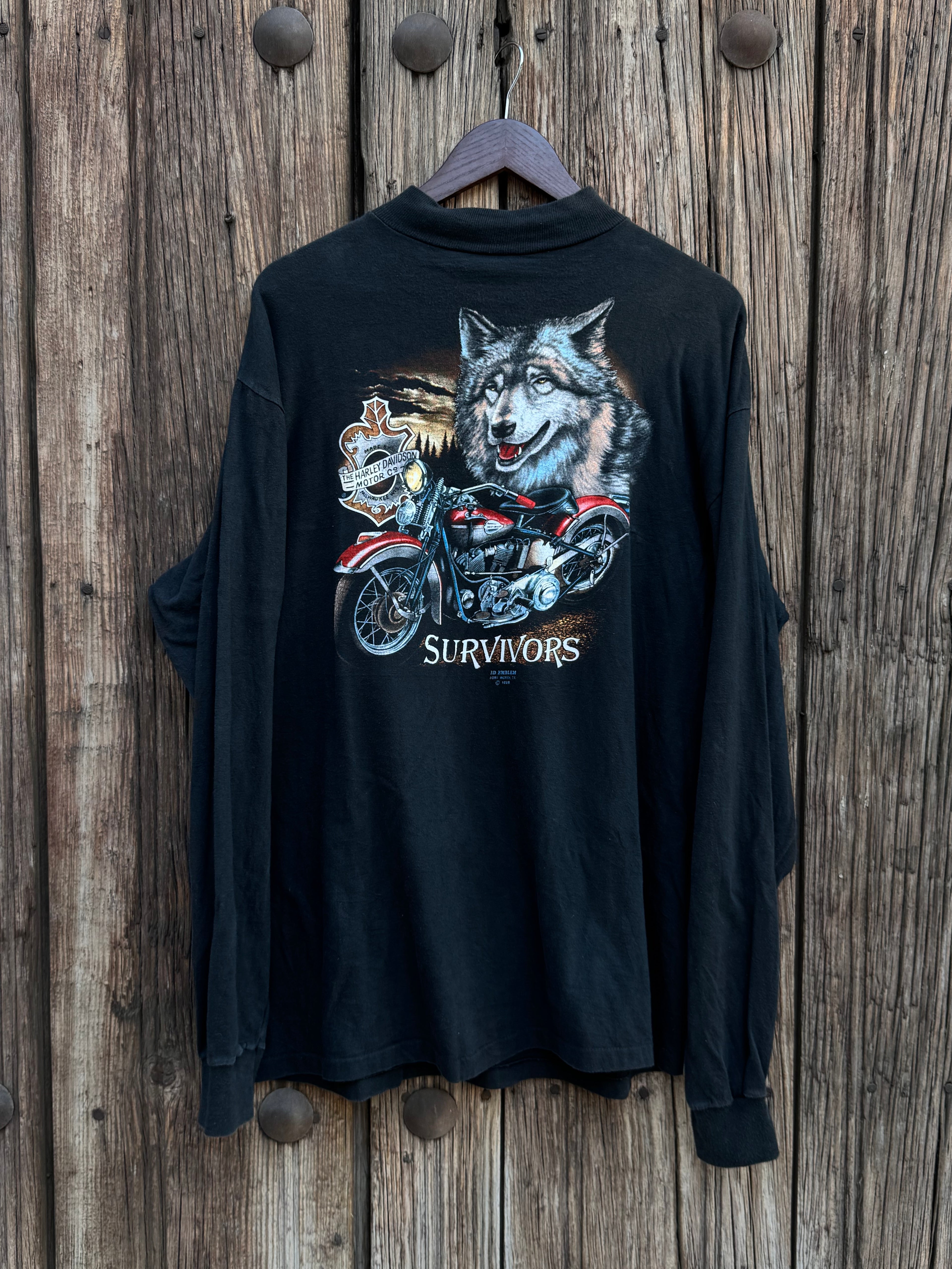 1989 Playera Harley Davidson 3D Emblem