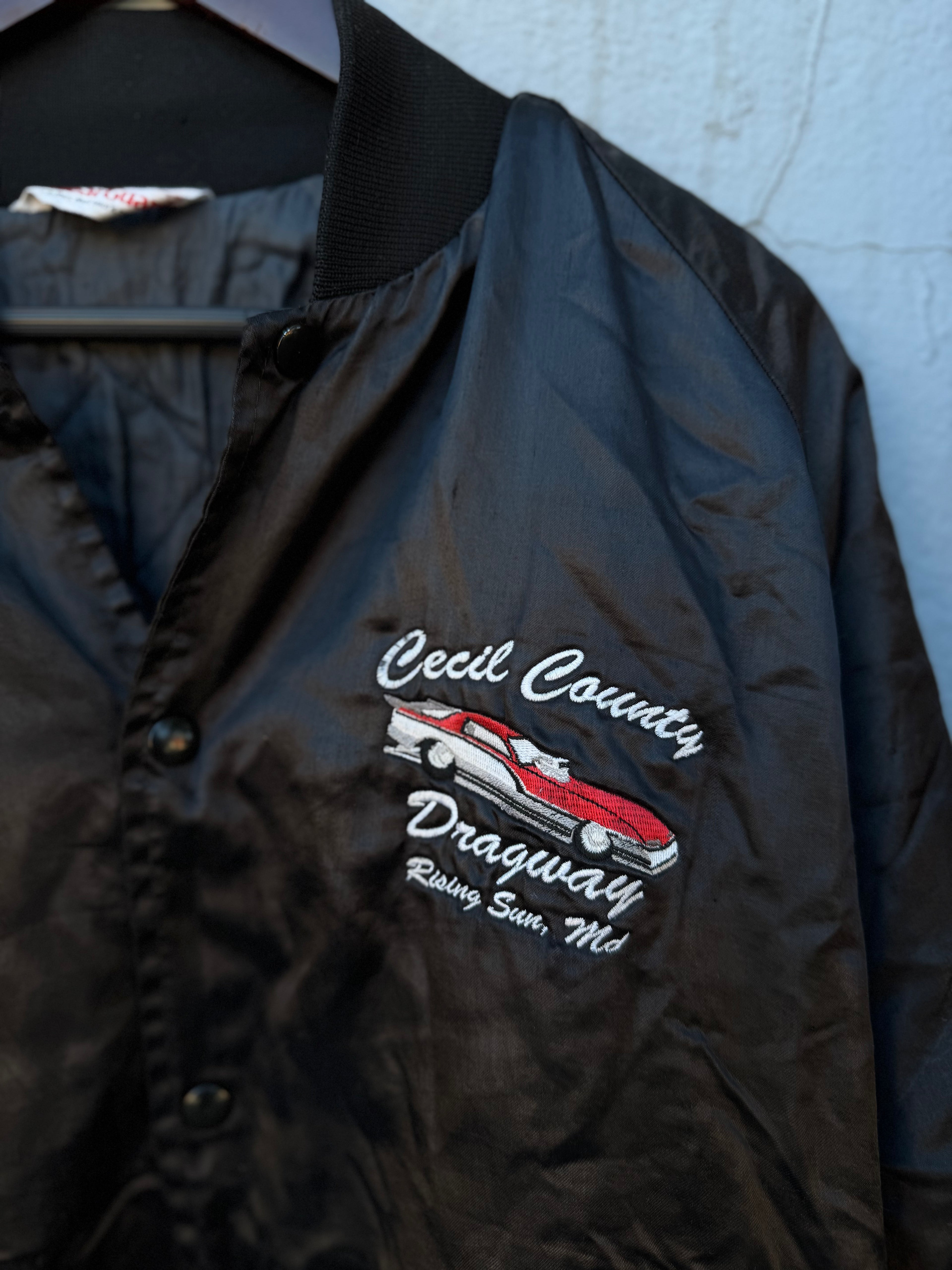 80´s Chamarra Tipo Bomber Satinada