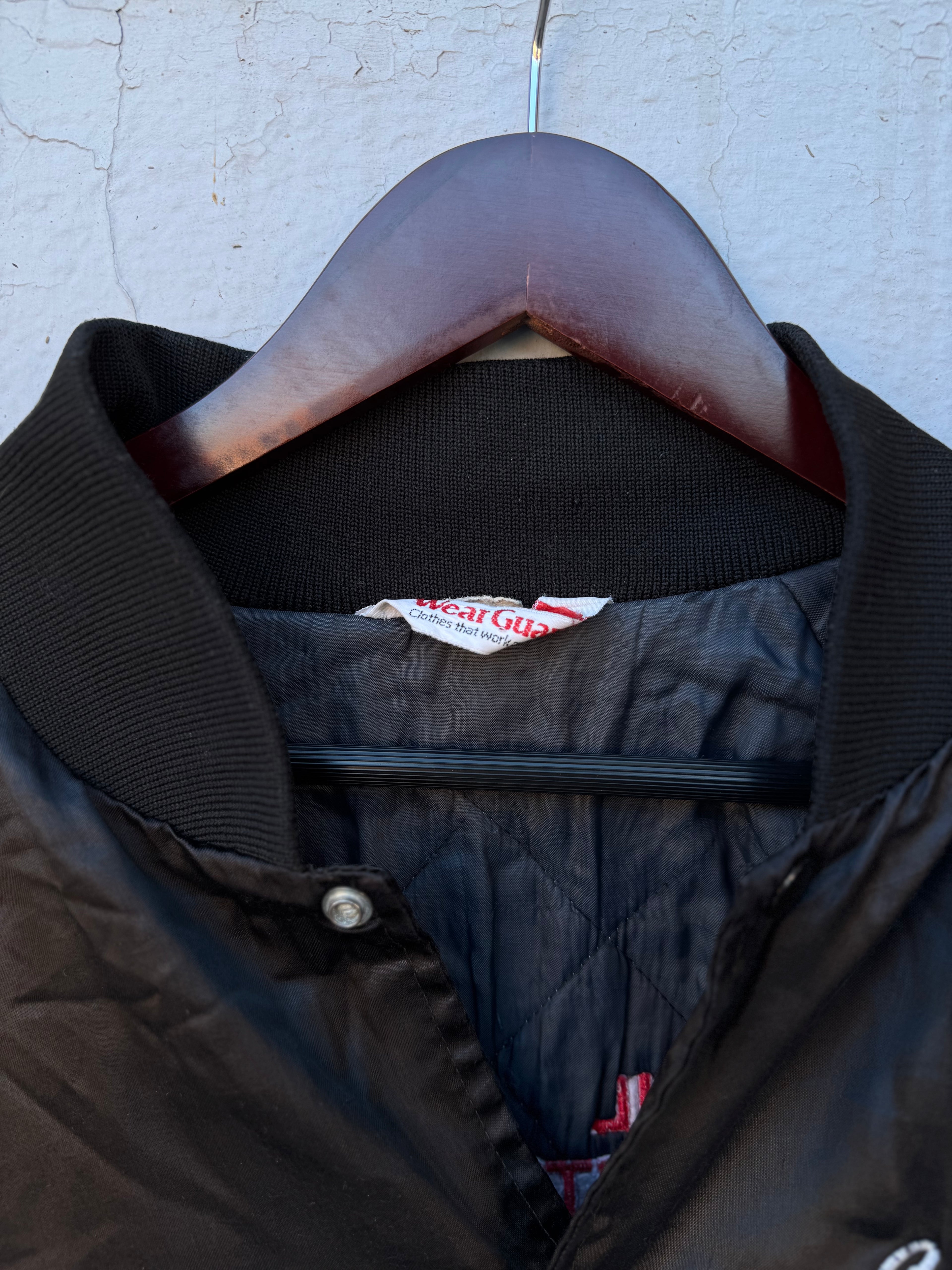 80´s Chamarra Tipo Bomber Satinada