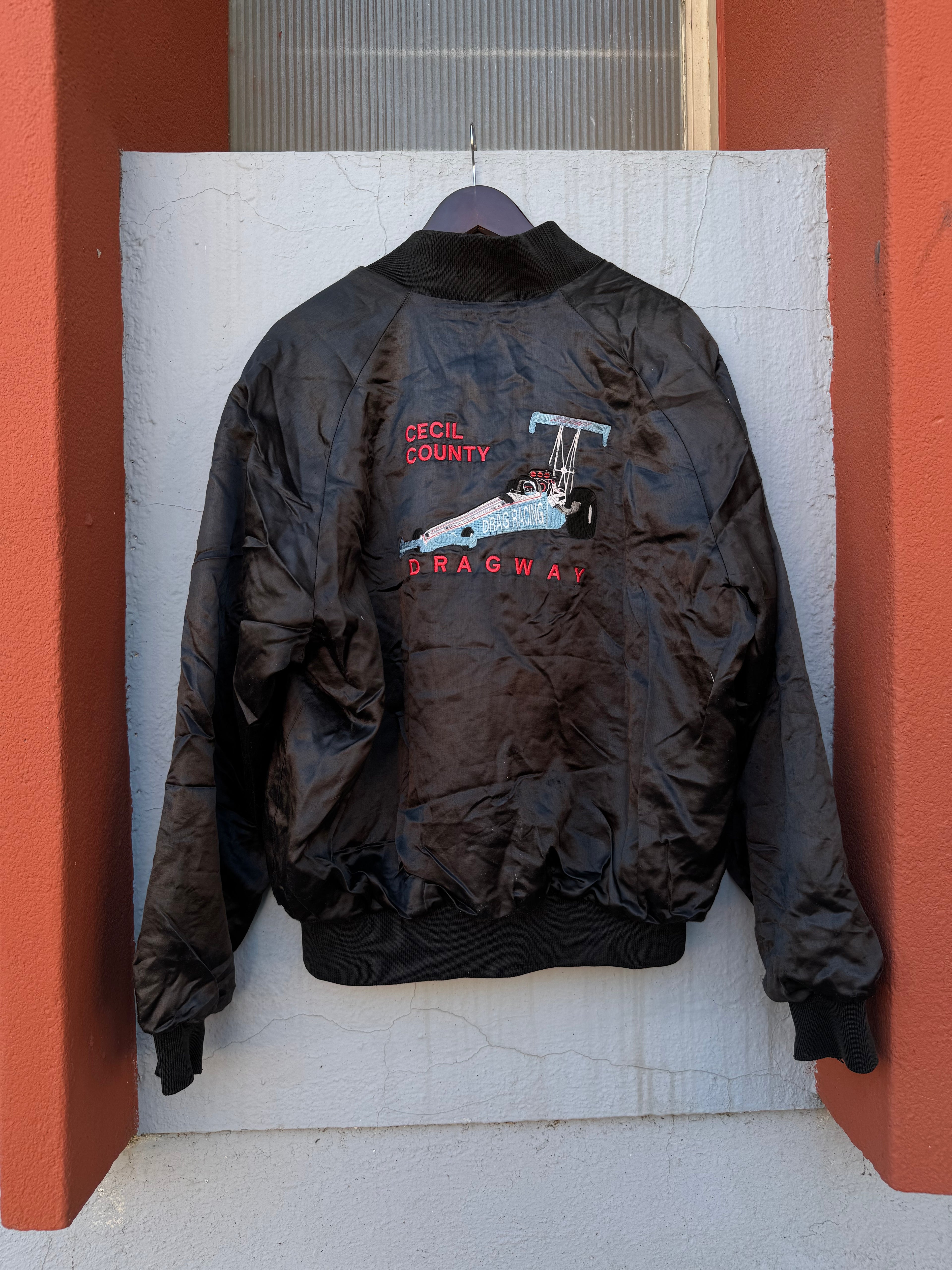 80´s Chamarra Tipo Bomber Satinada