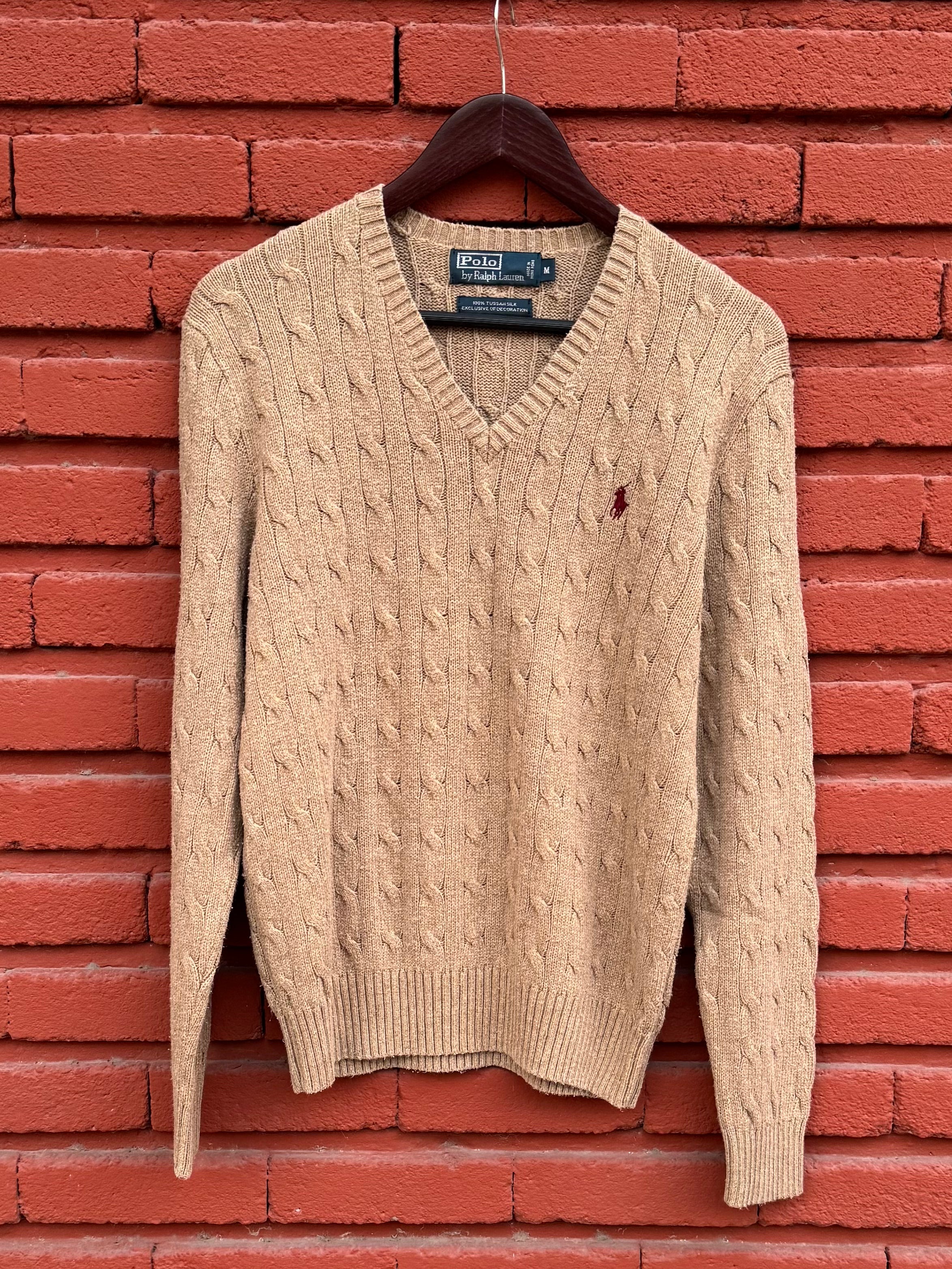 90´s Sueter Polo Ralph Lauren en Seda Tussah