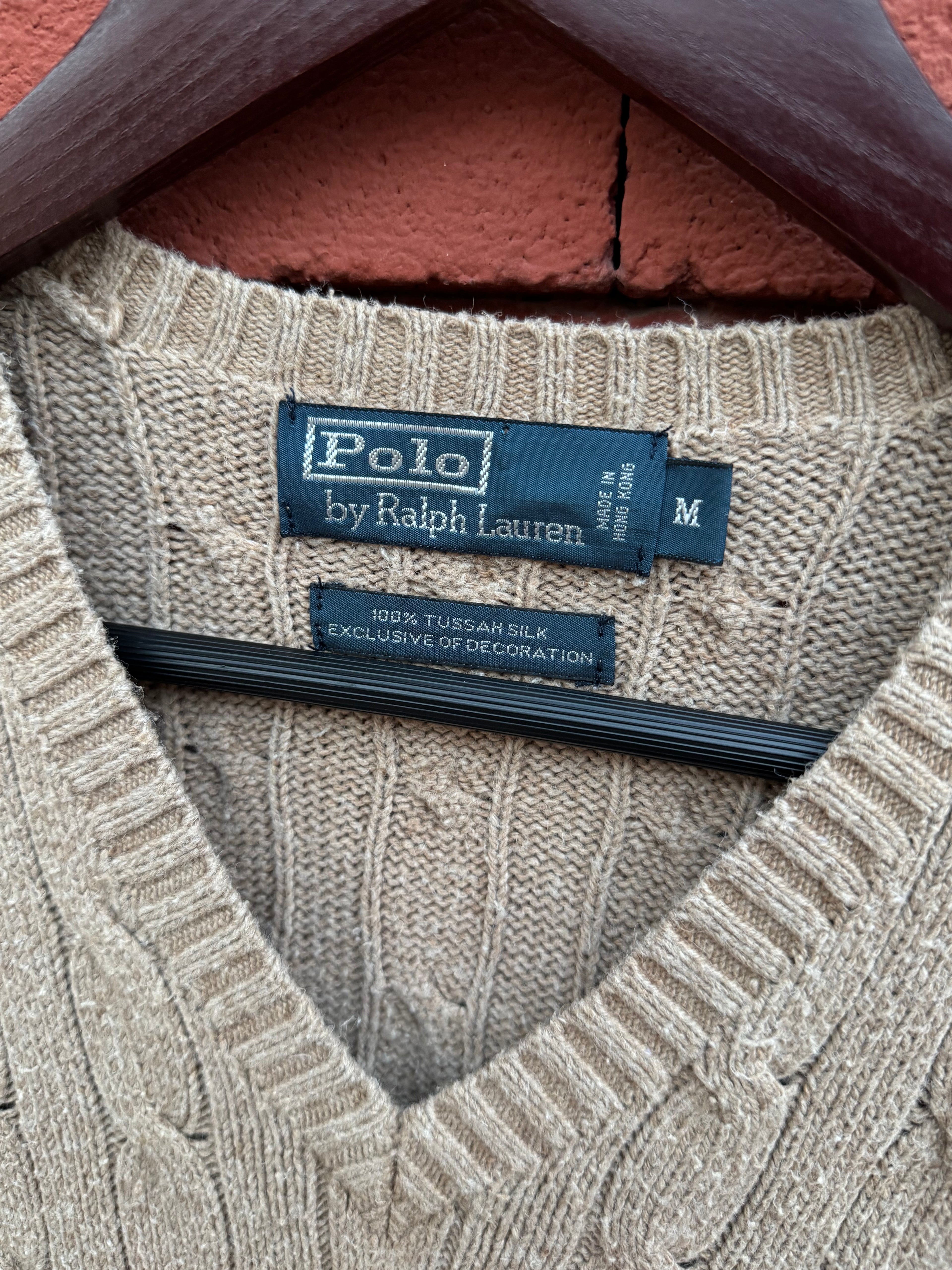 90´s Sueter Polo Ralph Lauren en Seda Tussah