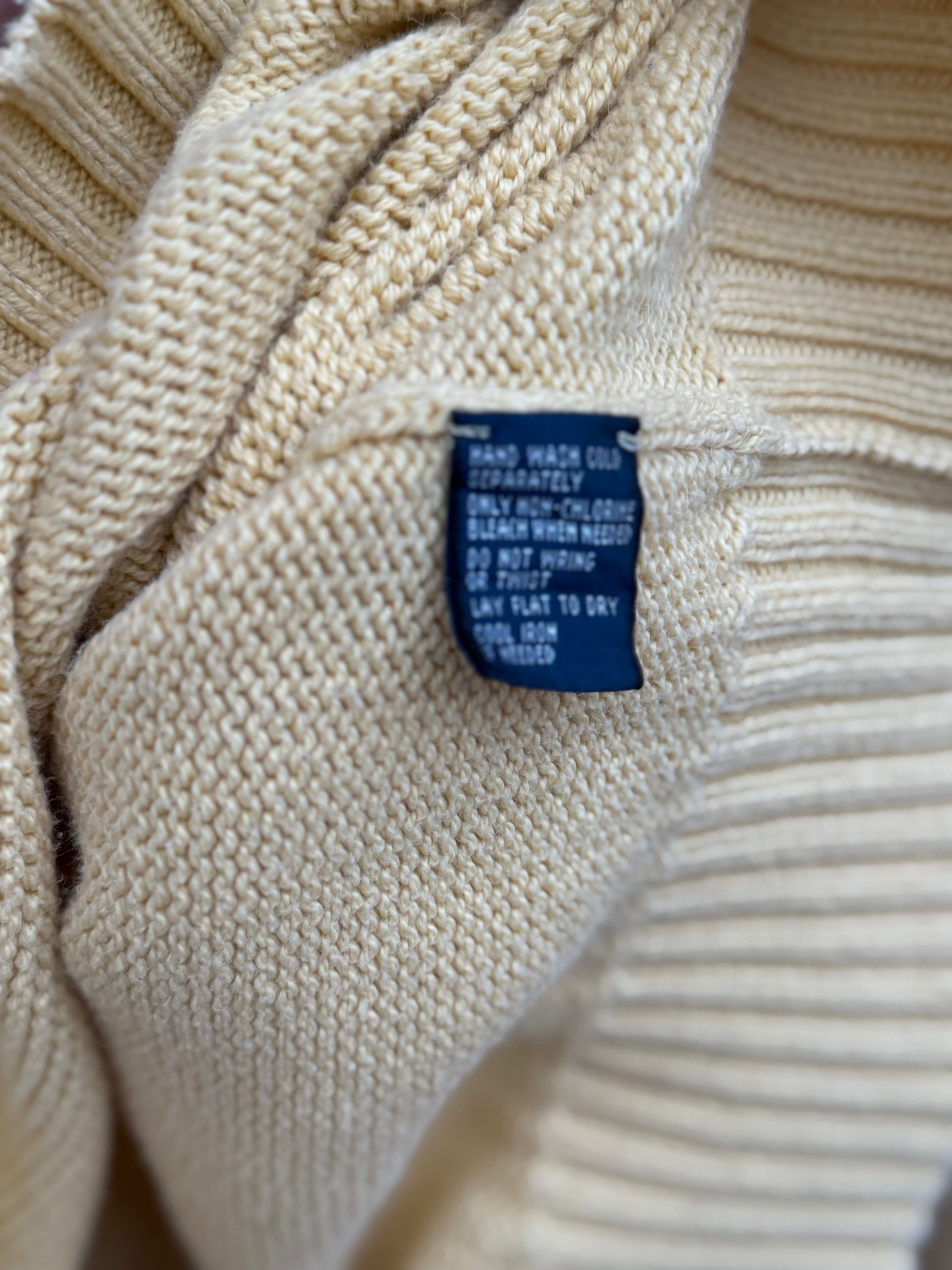 90´s Sueter Polo Ralph Lauren Tejido Grueso