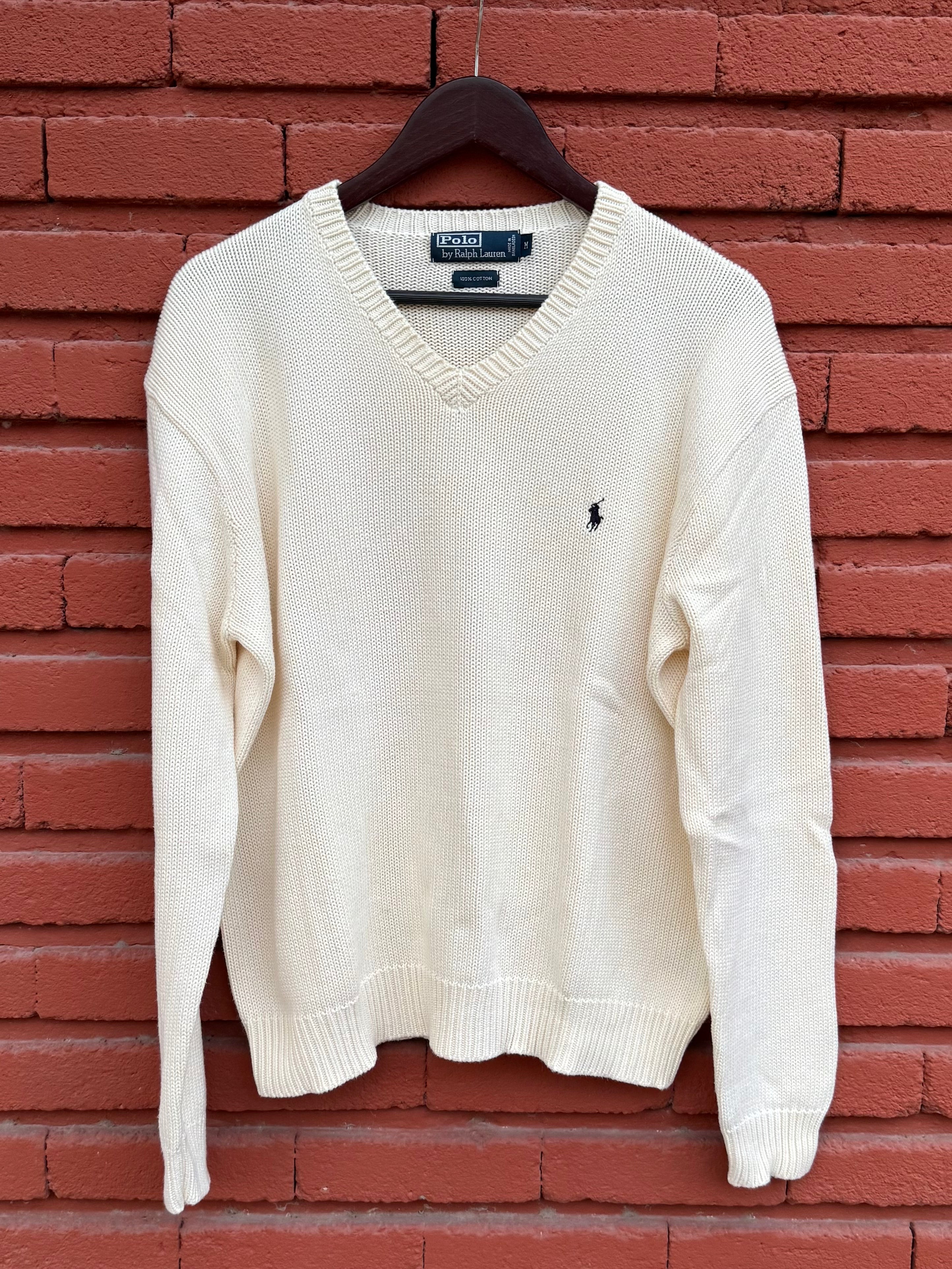 90´s Sueter Polo Ralph Lauren Tejido Grueso