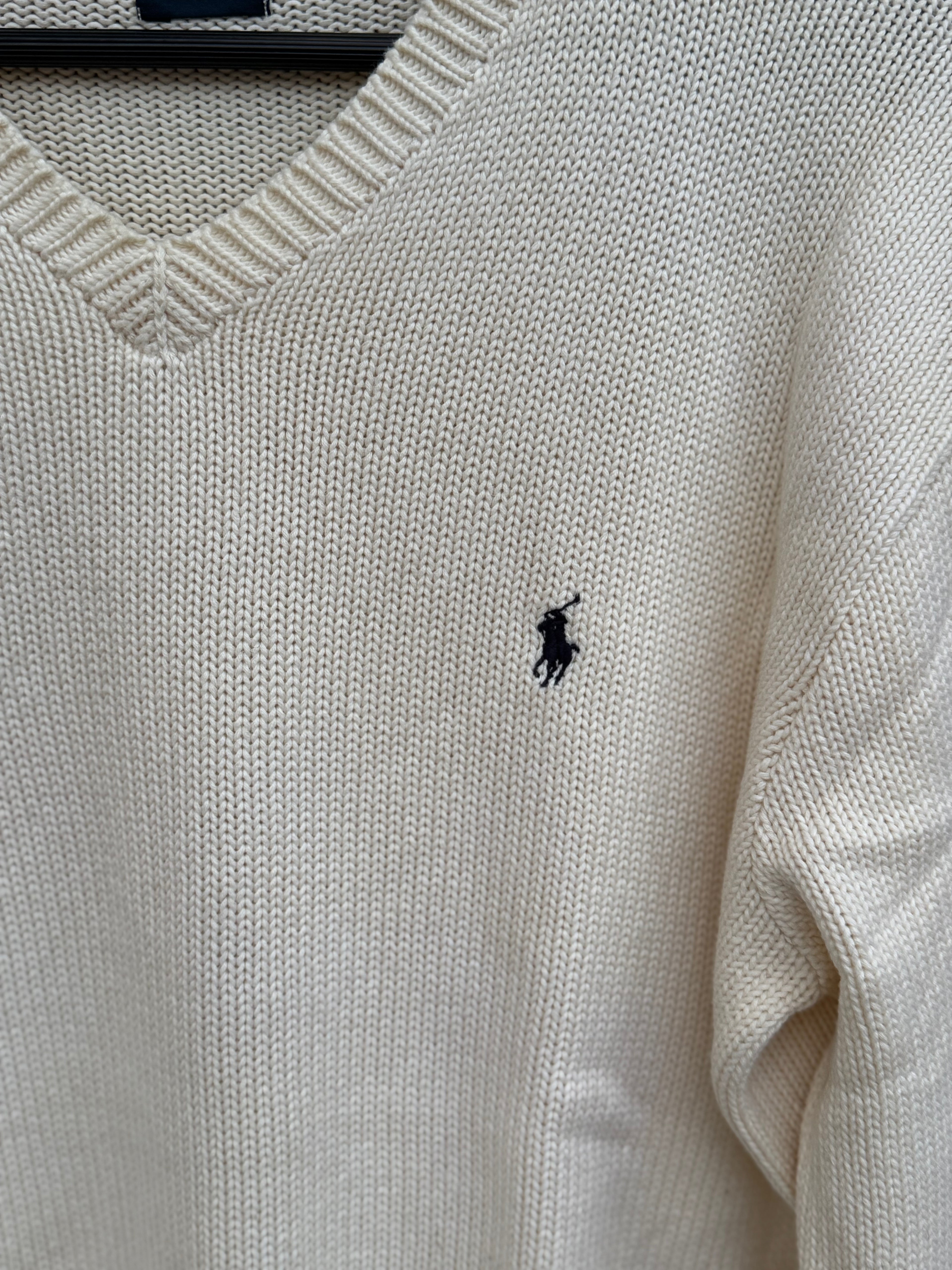 90´s Sueter Polo Ralph Lauren Tejido Grueso