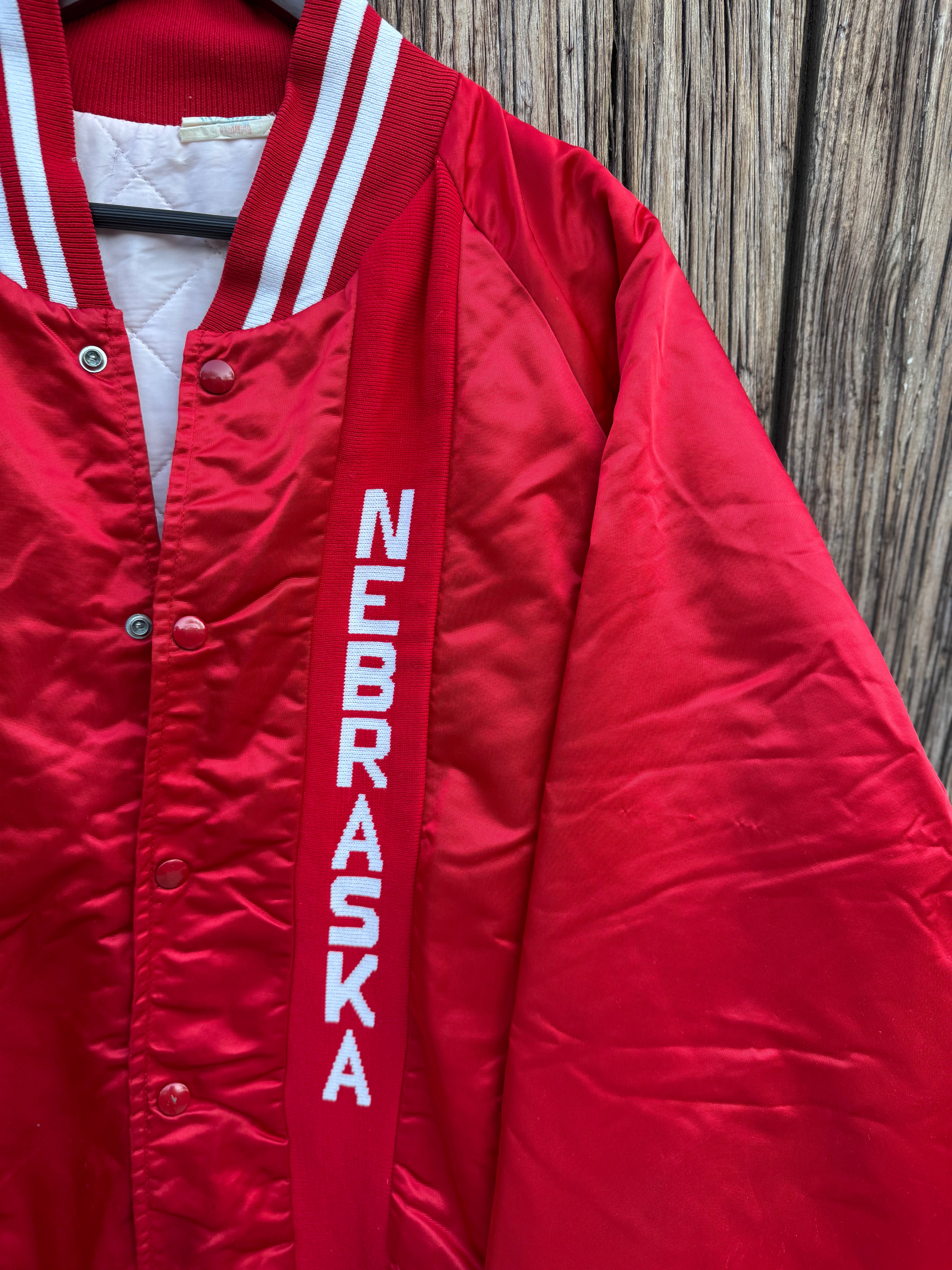 90's Chamarra Bomber de Nebraska Cornhuskers NCAA