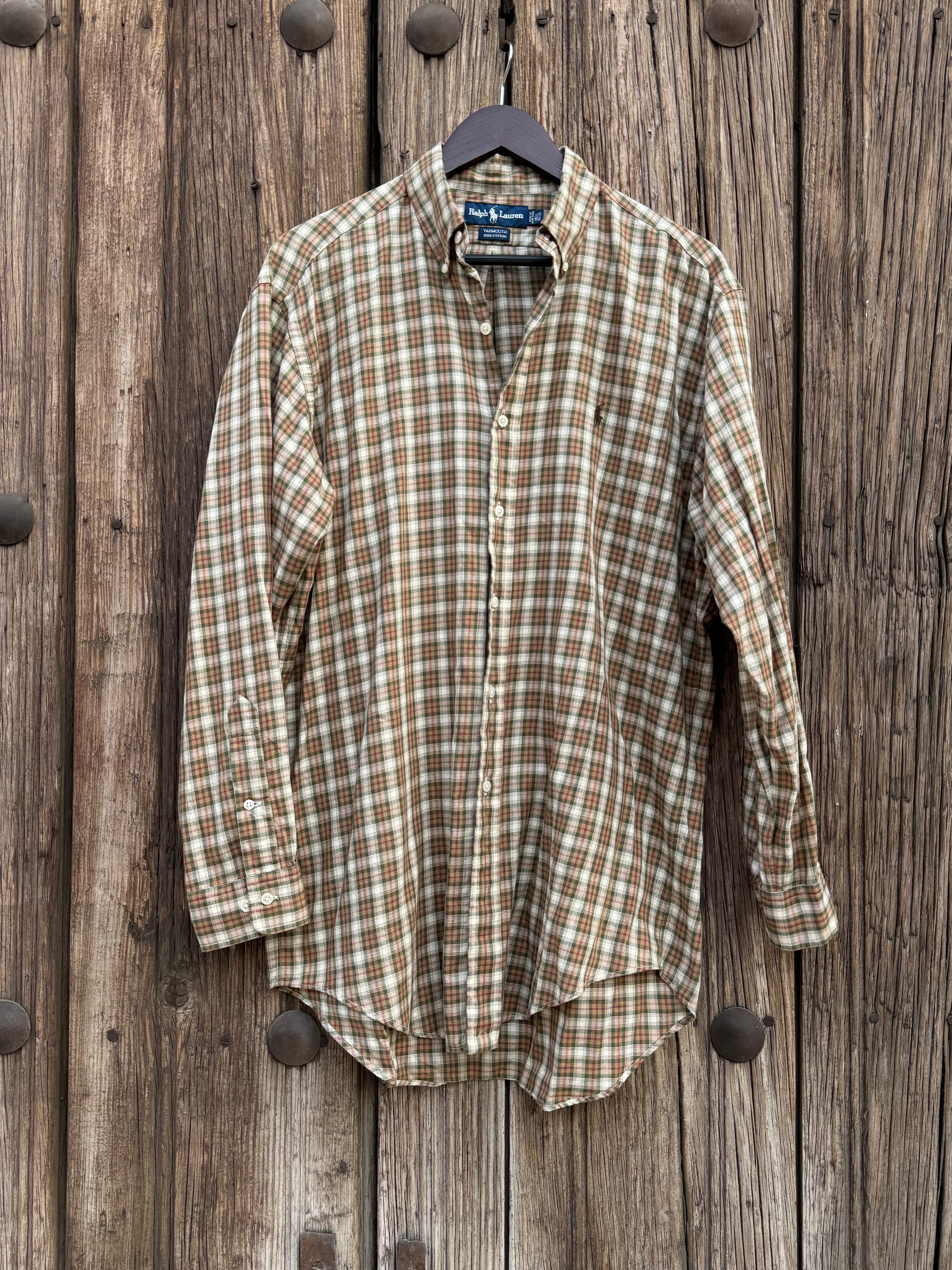 90´s Camisa Polo Ralph Lauren de Cuadros