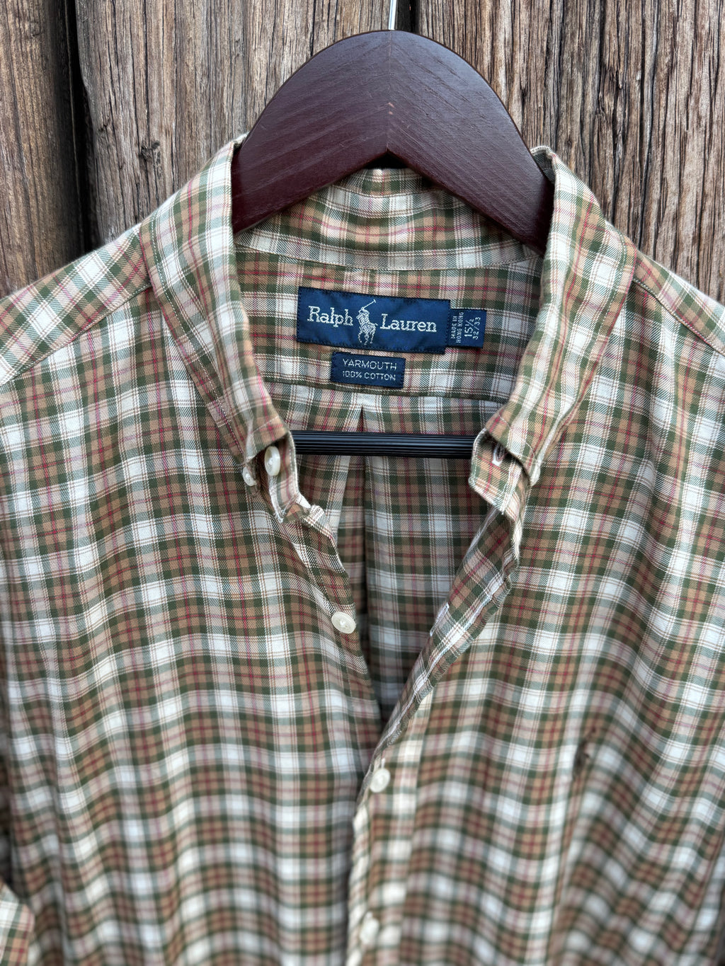 90´s Camisa Polo Ralph Lauren de Cuadros