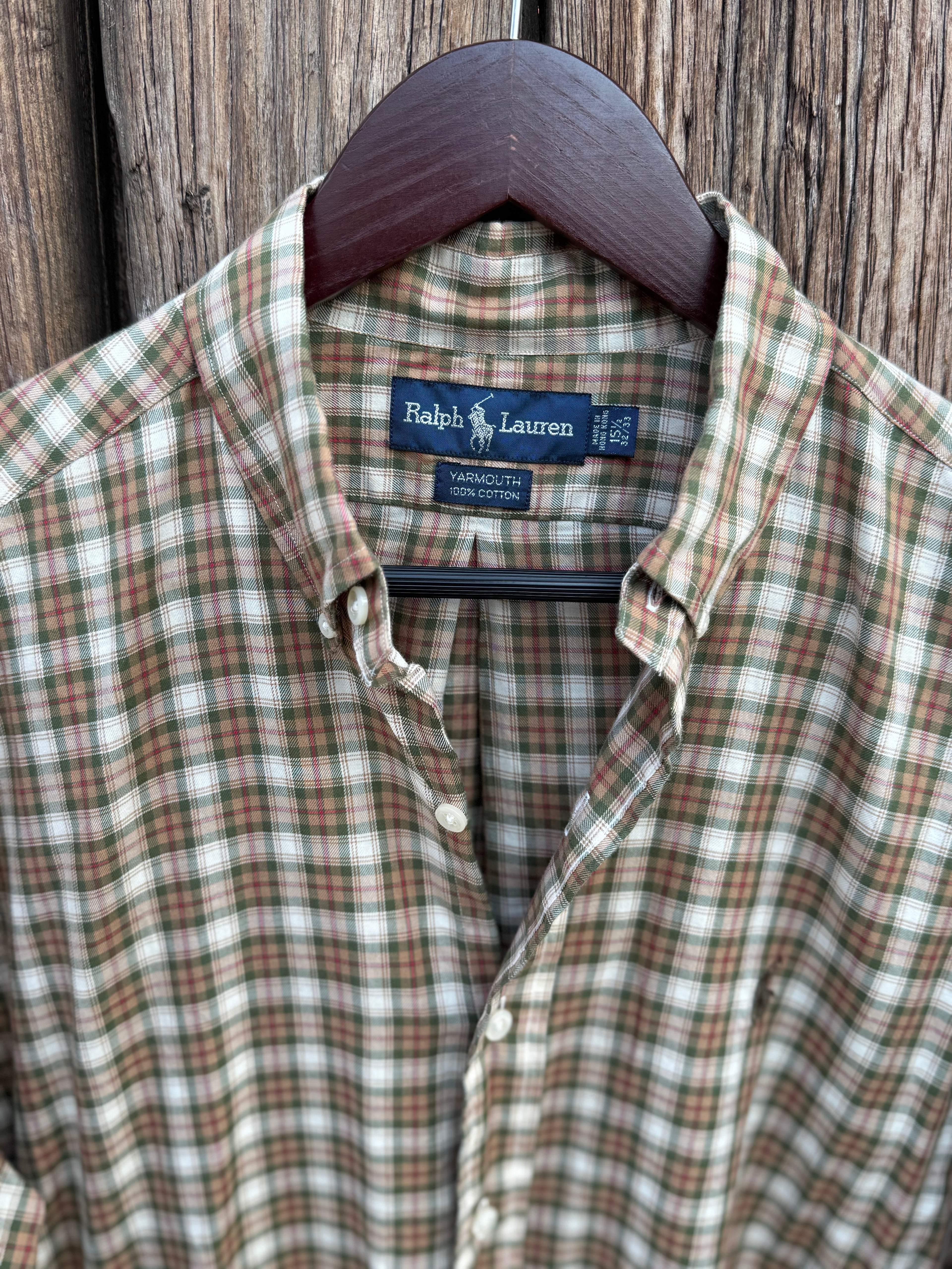 90´s Camisa Polo Ralph Lauren de Cuadros