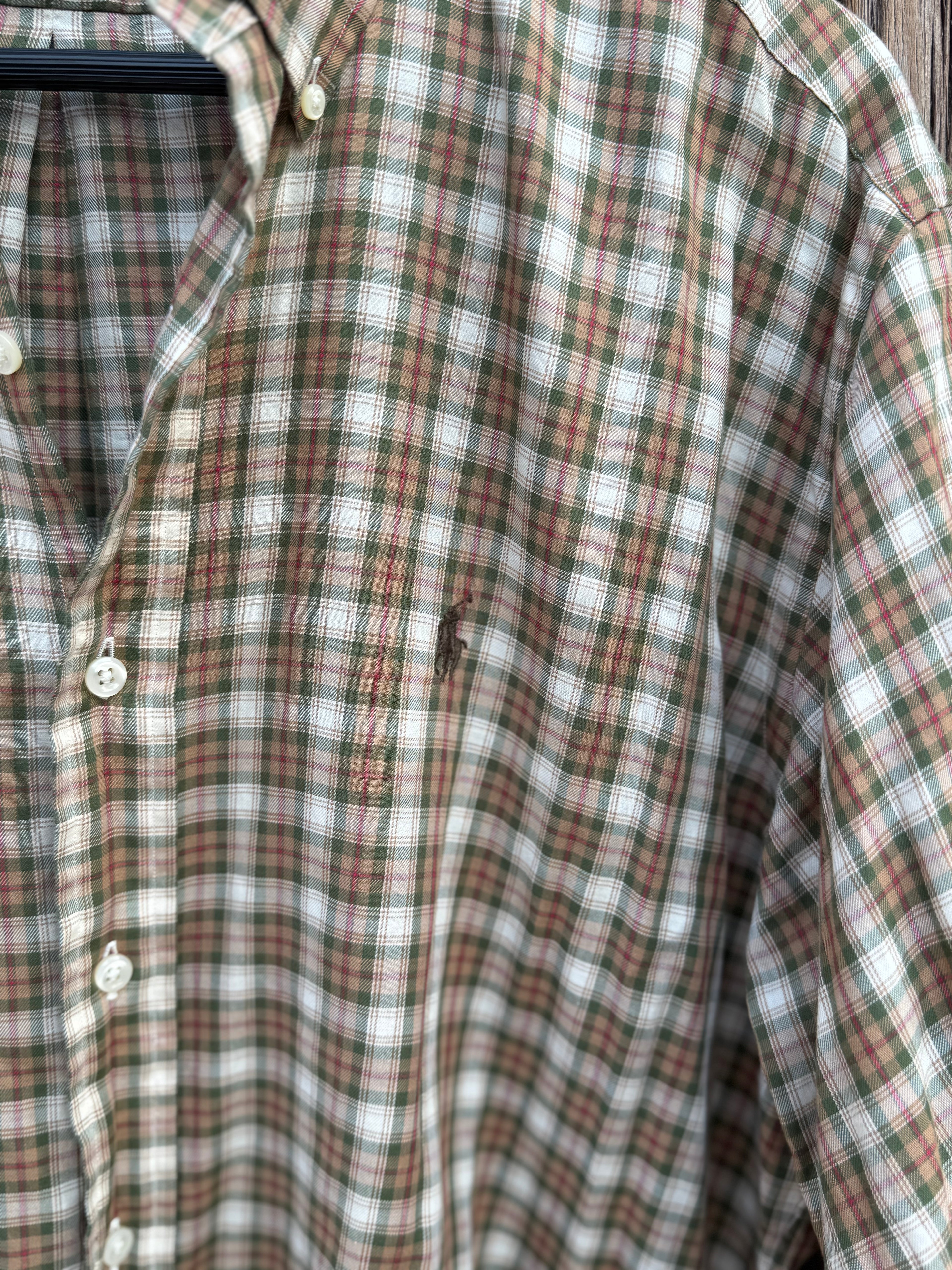 90´s Camisa Polo Ralph Lauren de Cuadros