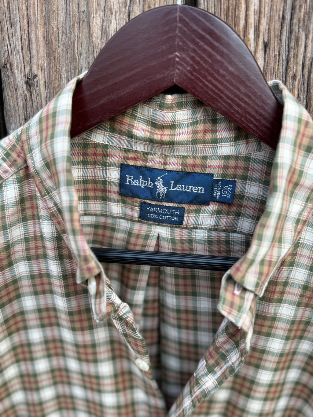 90´s Camisa Polo Ralph Lauren de Cuadros