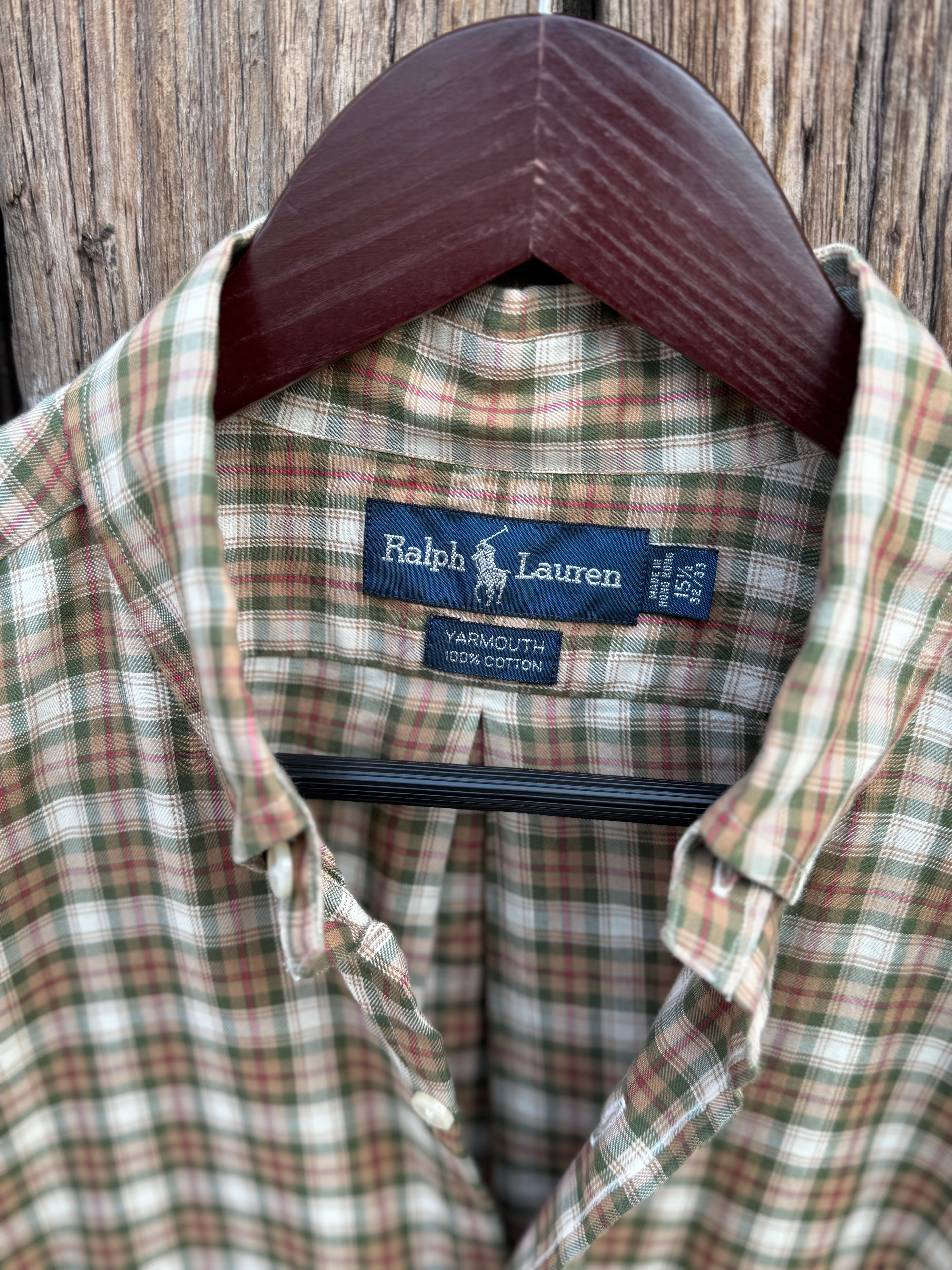 90´s Camisa Polo Ralph Lauren de Cuadros