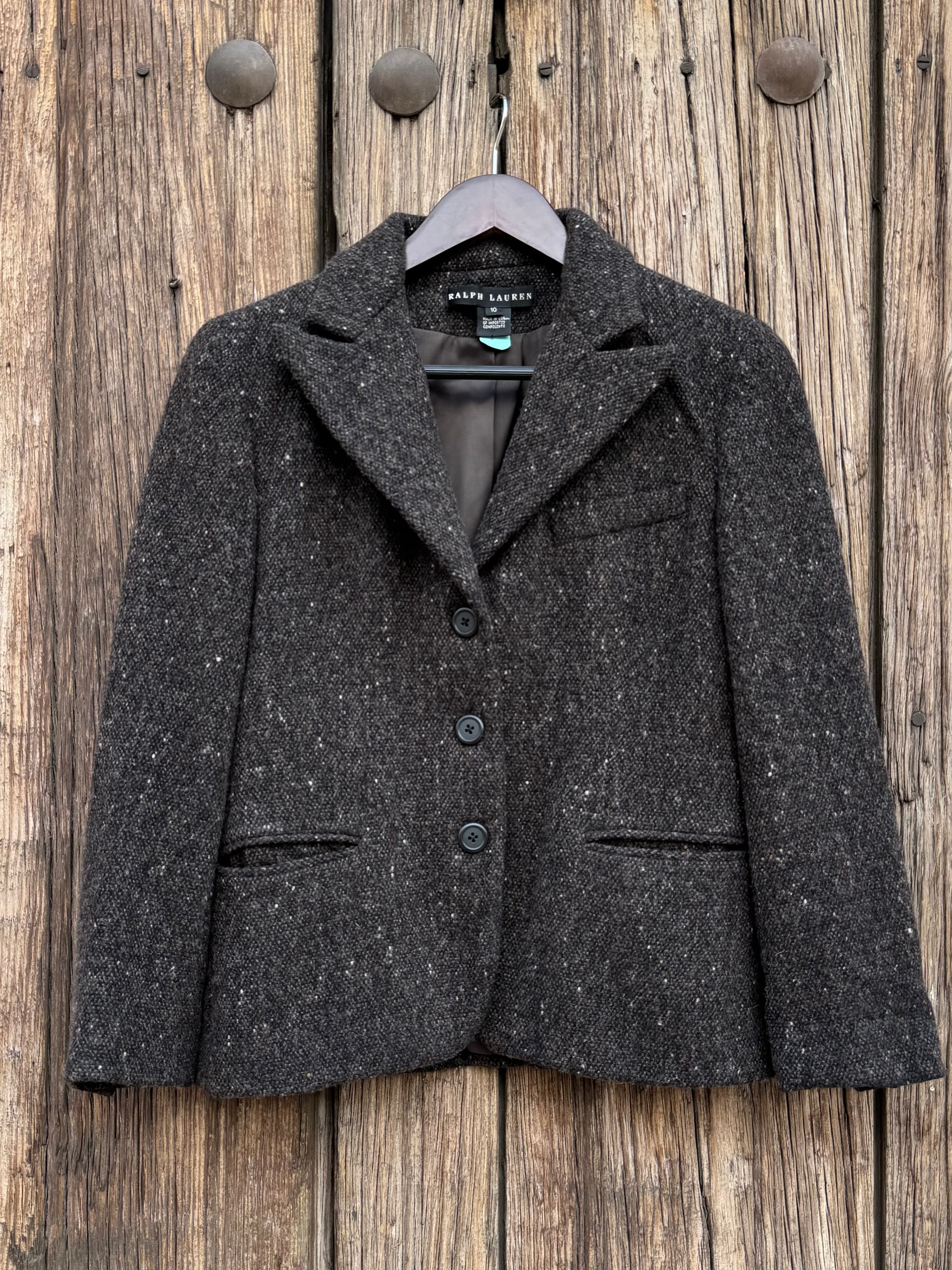 90´s Abrigo de Lana Gruesa Ralph Lauren