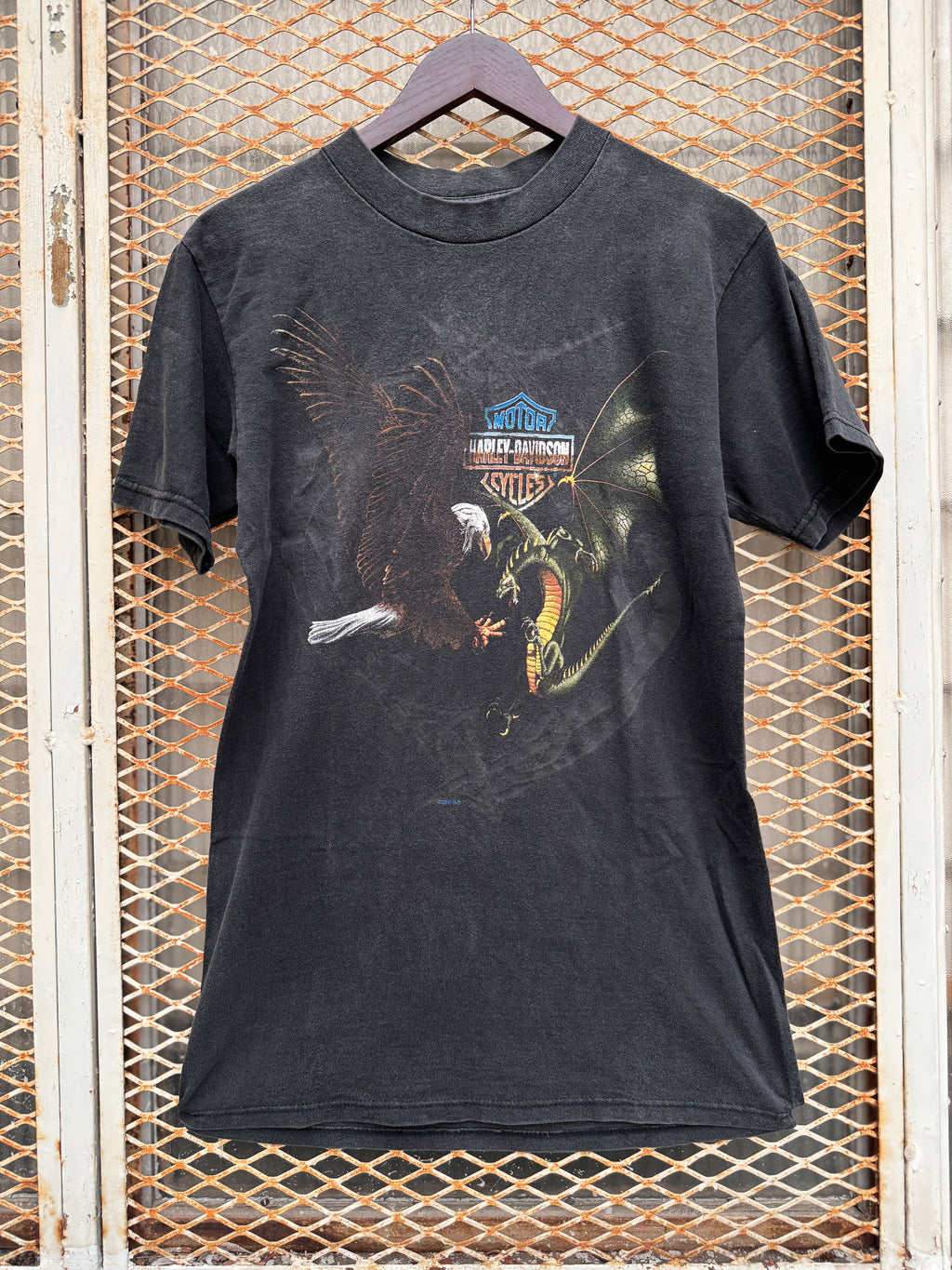 2000 Playera Harley Davidson de Aguila Vs Dragón