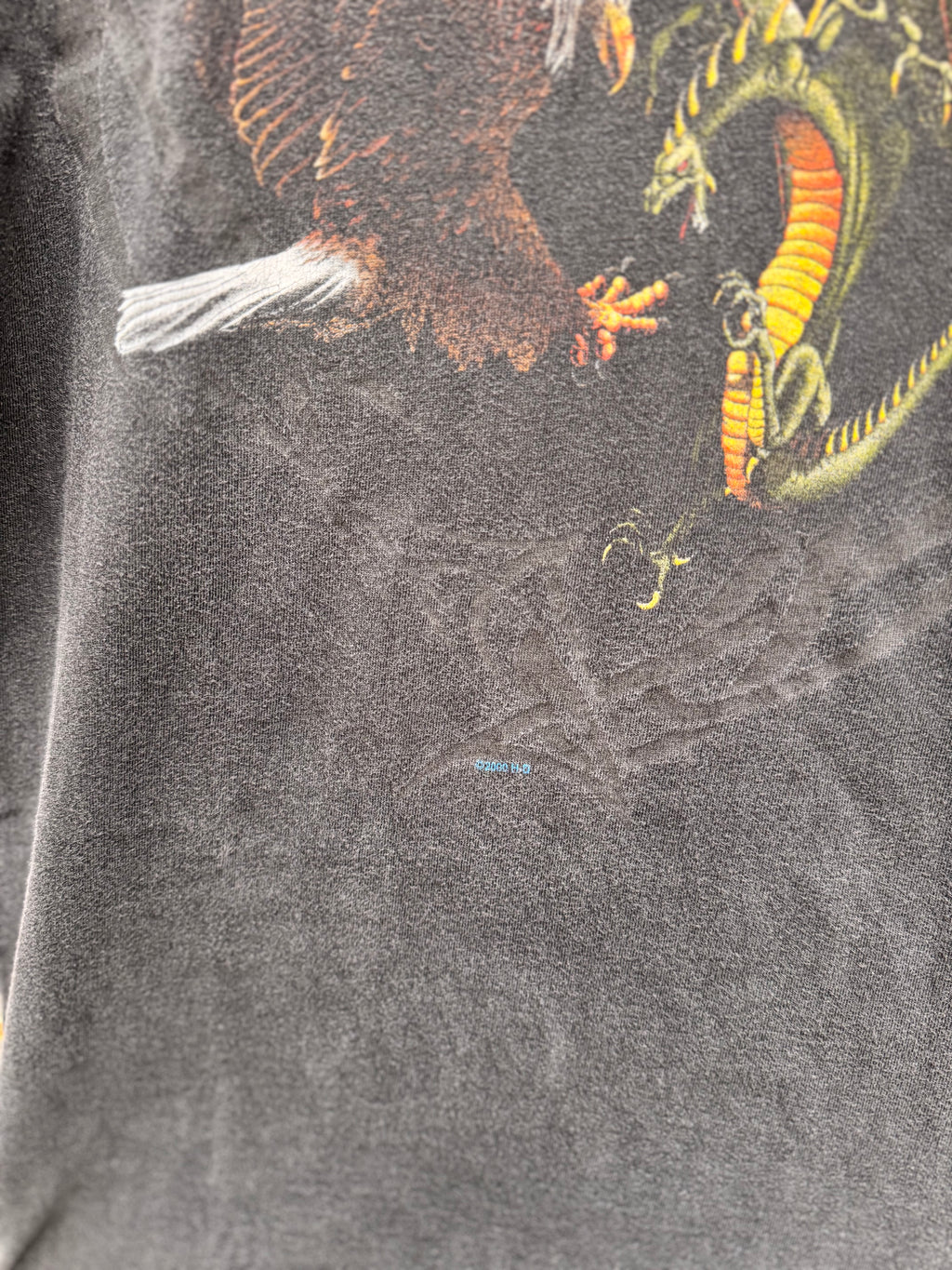 2000 Playera Harley Davidson de Aguila Vs Dragón