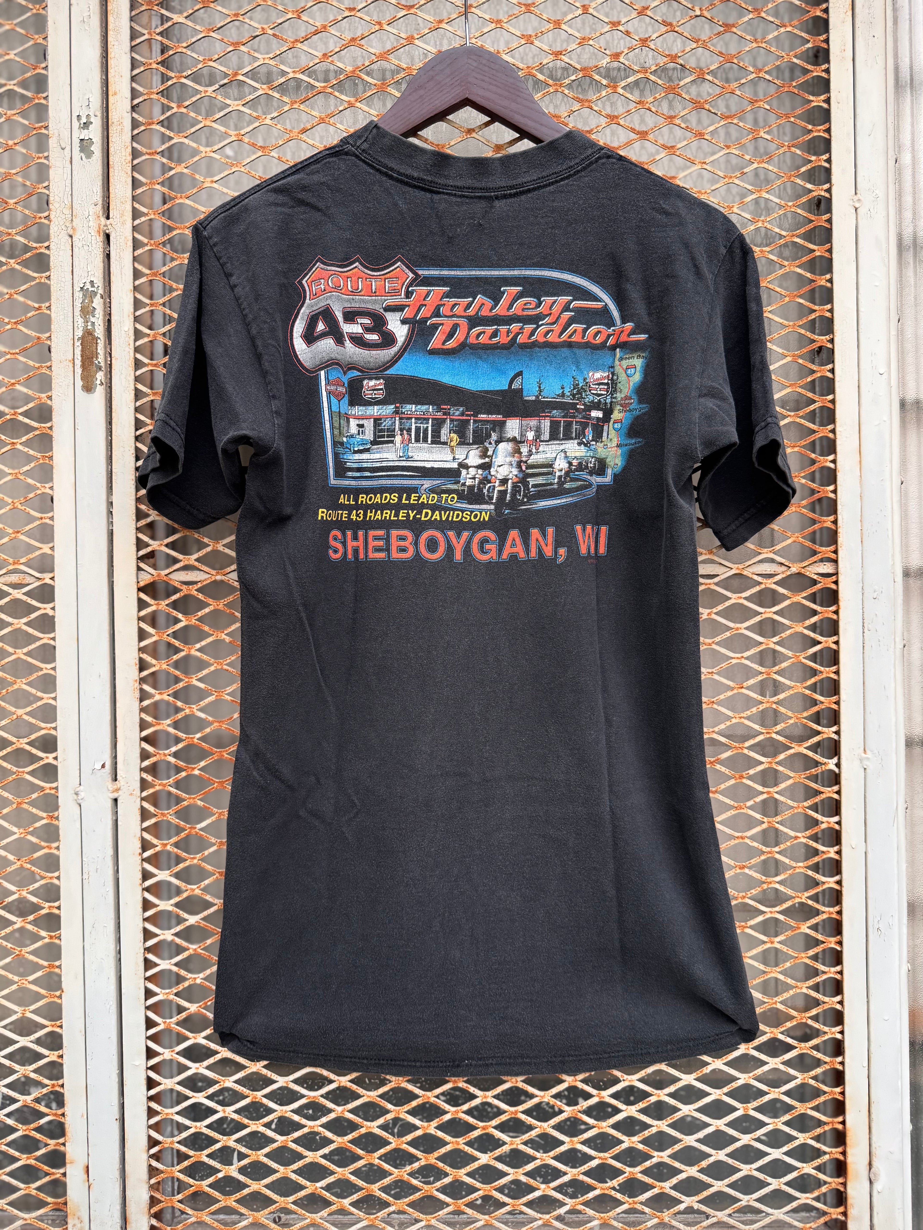 2000 Playera Harley Davidson de Aguila Vs Dragón
