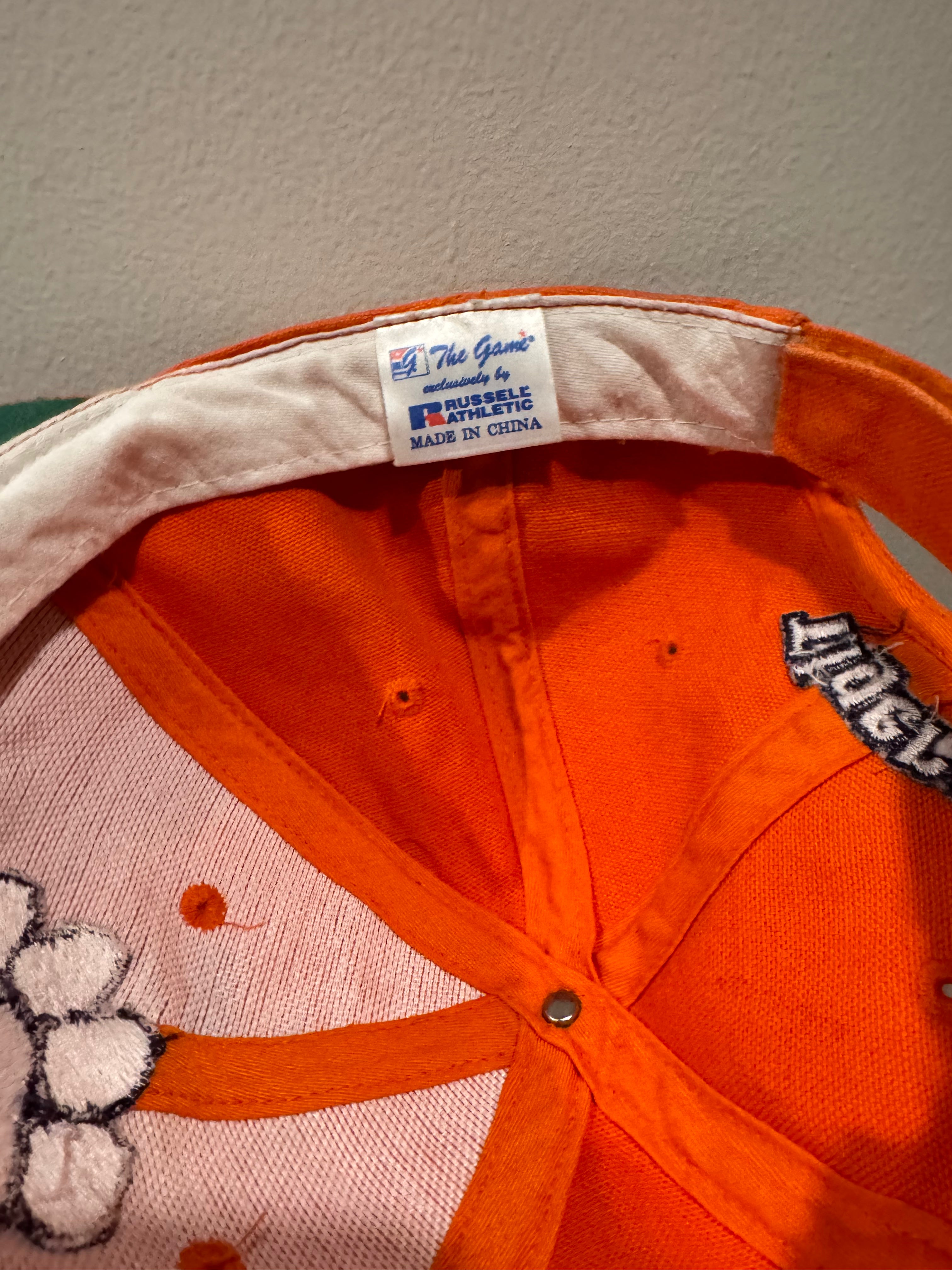 90´s Gorra de Universidad de Clemson